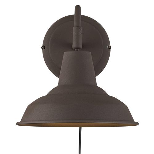 Andy Rusty Brown Plug-In Wall Light 48491009