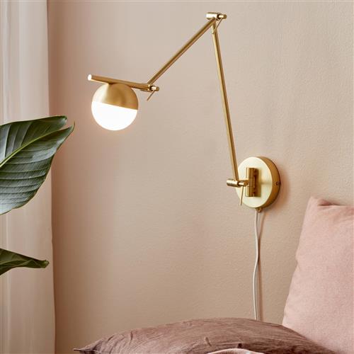 Contina Brass Finished Adjustable Wall Light 2010971035