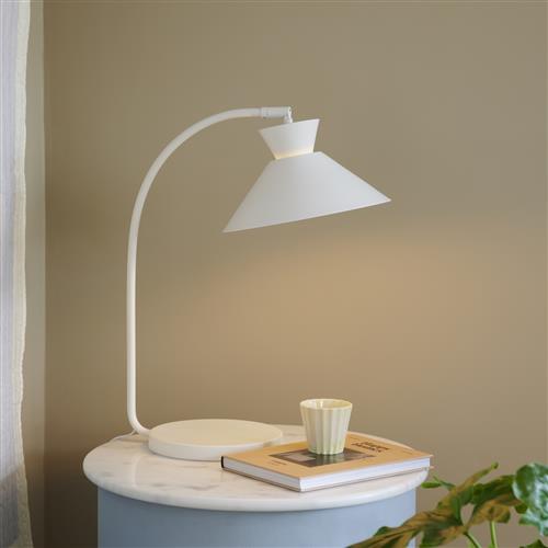 Dial White Finish Desk and Table Lamp 2213385001
