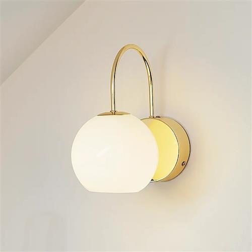 Franca Single Brass Finish Switched Wall Light 2312561035