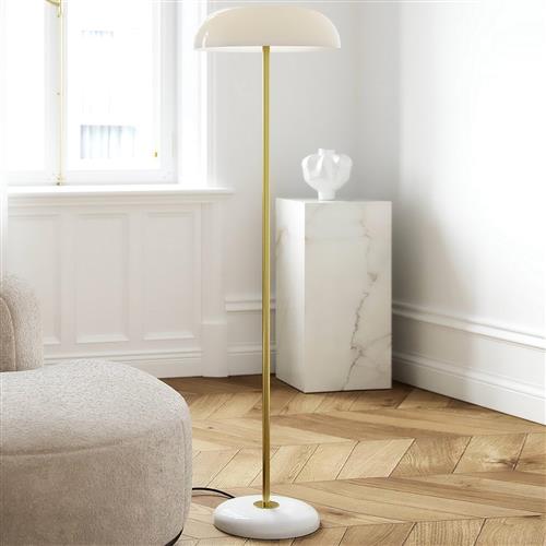 Glossy Floor Lamp Design For The People White 2220344001