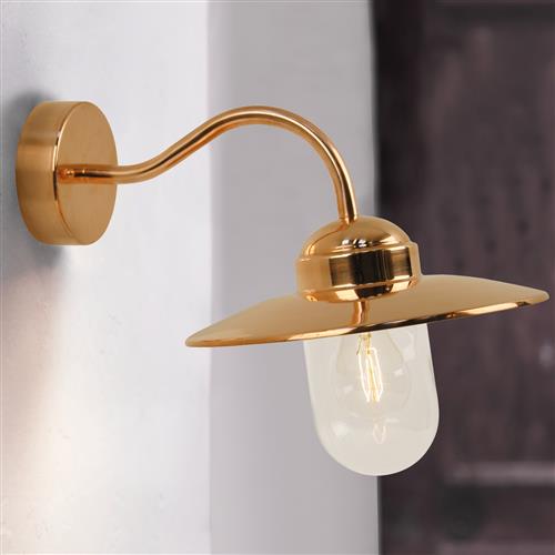 Luxembourg Copper IP54 Outdoor Wall Light 22671030