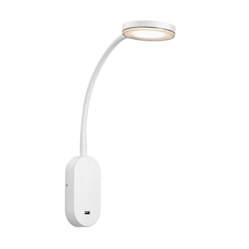 Mason White LED Plug-In USB Wall Light 47131001