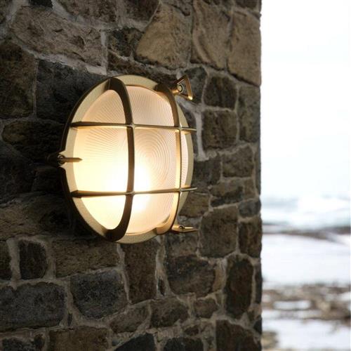 Polperro Solid Brass Coastal Outdoor Wall Light 49021035
