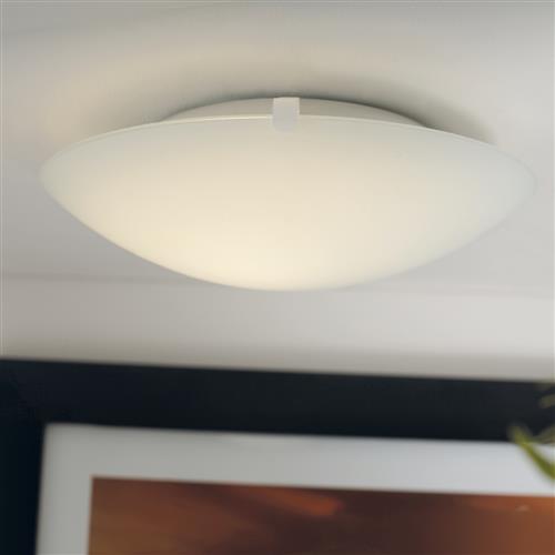Standard White Glass Ceiling or Wall Light 25326001