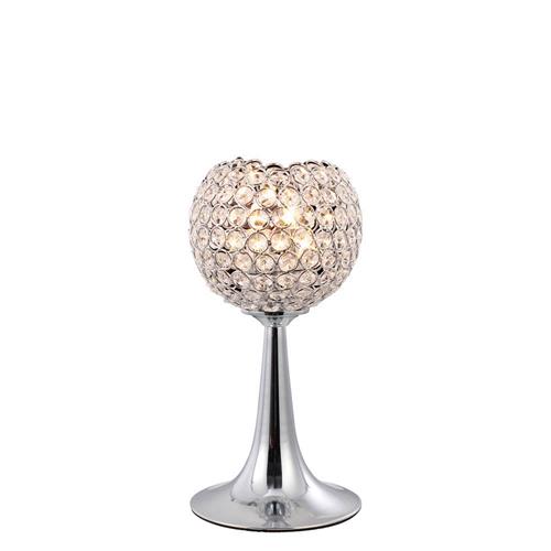Ava Switched Chrome Crystal Table Lamp IL30193