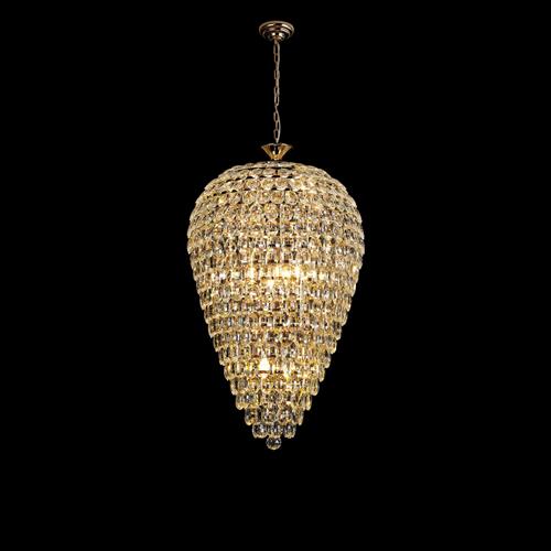 Coniston Acorn Crystal Chandelier 16 Light French Gold And Asfour Crystal Fitting IL32886