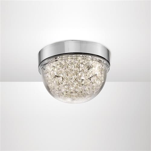 Harper Small Crystal Led Flush Ceiling Pendant Il80010 The Lighting Super - Small Flush Crystal Ceiling Lights