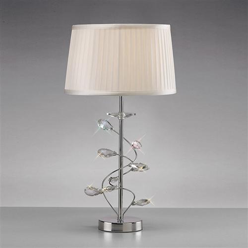 Willow Polished Chrome Table Lamp IL31210+ILS31210