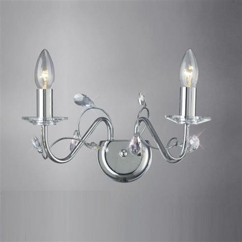 Willow Chrome Double Wall Light IL31212