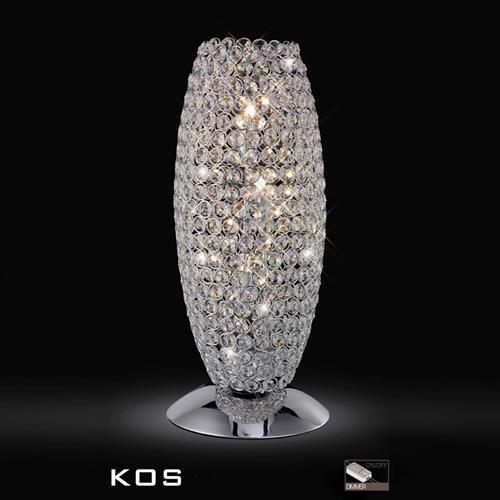Kos Crystal and Chrome Table Lamp IL30411