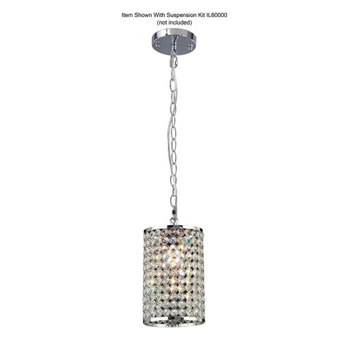 Kudo Chrome Crystal Cylinder Non Electric Shade IL60002