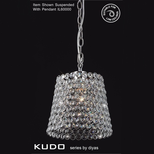 Kudo Crystal and Chrome Non Electric Shade IL60008