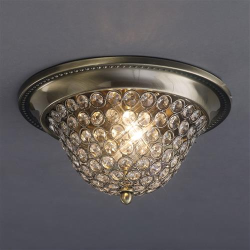 Paloma 2 Lamp Crystal Ceiling Light IL31130