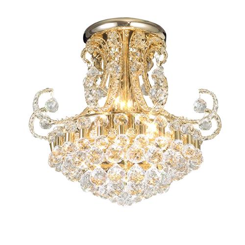 Pearl Crystal Semi Flush Ceiling Lights The Lighting Super - Flush Crystal Ceiling Lights Gold