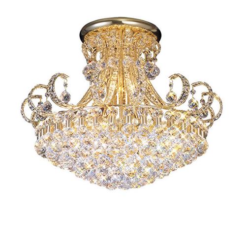 Pearl Gold Crystal Ceiling Light IL30007
