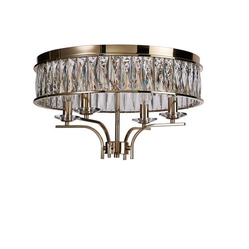 Vivienne French Gold And Crystal 4 Light Semi-Flush Fitting IL31832