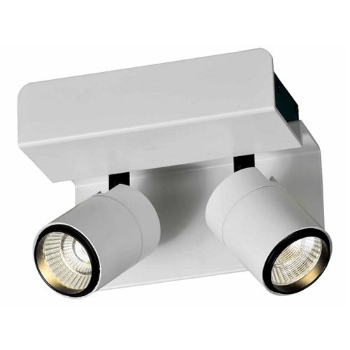 Bocaray LED Dual Matt White 3000k Wall Spotlight M5719