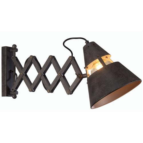Industrial Extendable Black Wall Light M5444