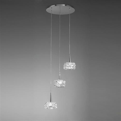 O2 Contemporary Crystal Cluster Pendant Light M3922