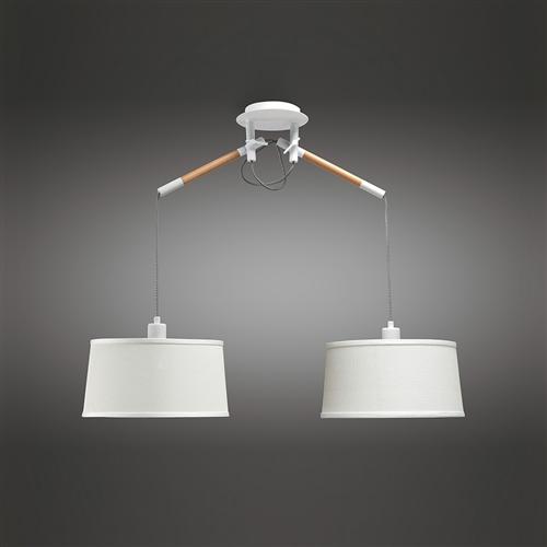 Nordica Double Pendant Light With Shade The Lighting Superstore