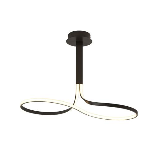 Nur Brown Oxide Tall Dimmable Looped Pendant Light M5707