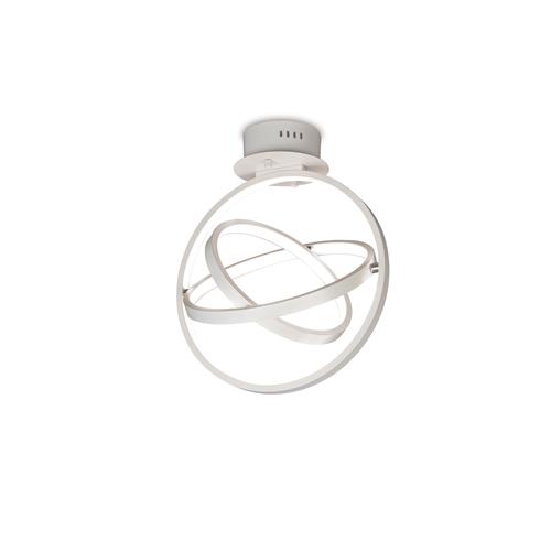 Orbital Semi-Flush LED White Ceiling Light M5746