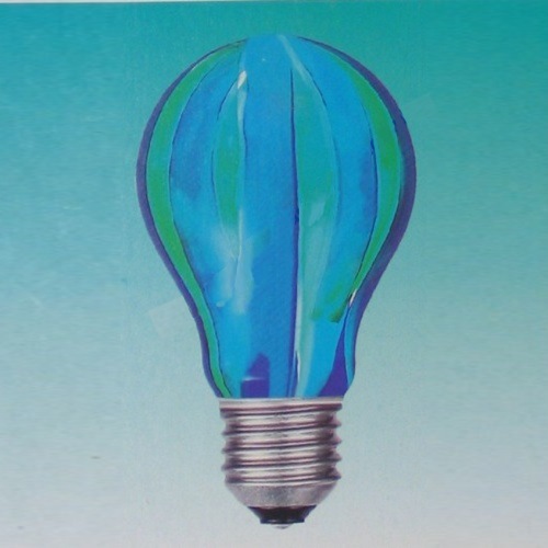 40w GLS Bulb Vertical Blue-Green 10078