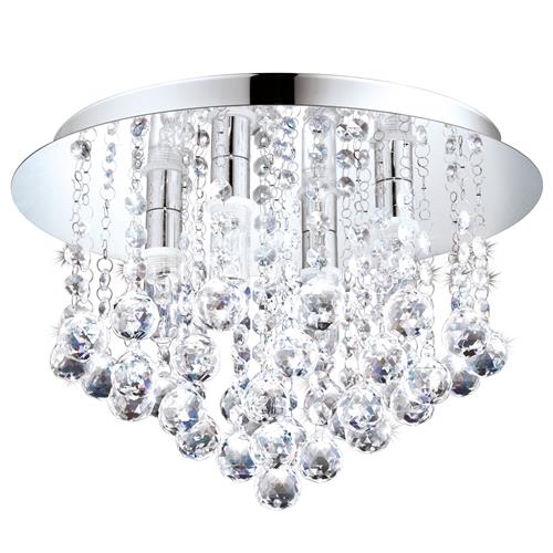 Almonte LED IP44 Rated Chrome Bathroom Crystal Eight Light 97699
