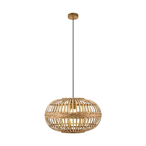 Amsfield Bamboo/Steel Round Ceiling Pendant Fitting 49771