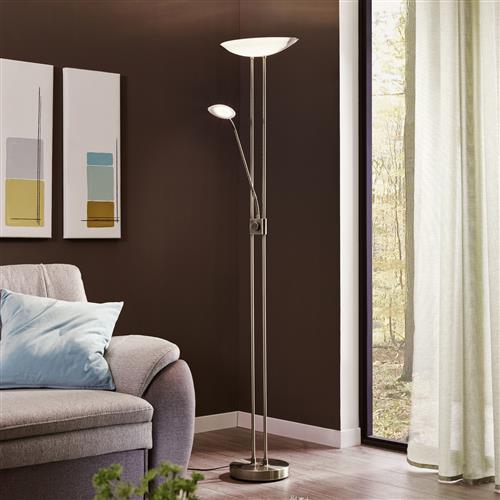 Baya Satin Nickel LED Dimmable Mother And Child Lamp 93874