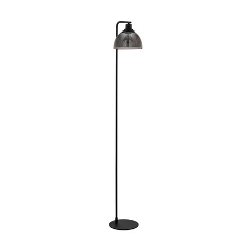 Beleser Black/Transparent Tinted Glass Floor Lamp 98387