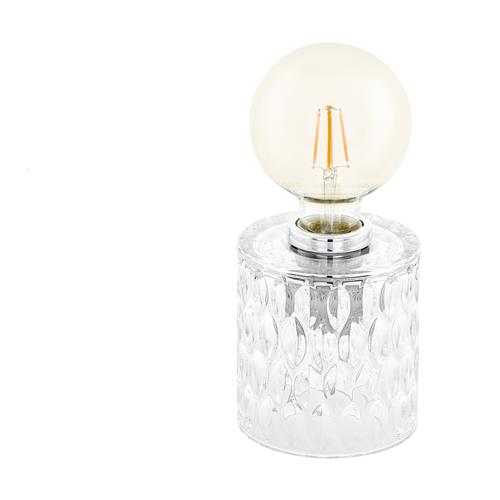 Cercamar Small Cylinder Clear Glass, Small Clear Glass Table Lamps