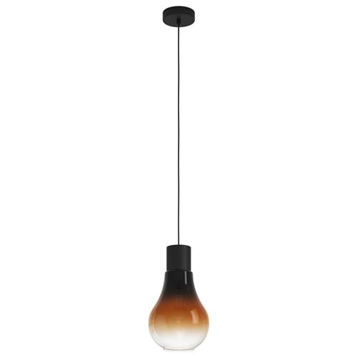 Chasely Black & Brown Transparent Ceiling Pendant 43459