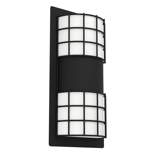 Cistierna 2 Black & White IP44 Outdoor Wall Light 900284