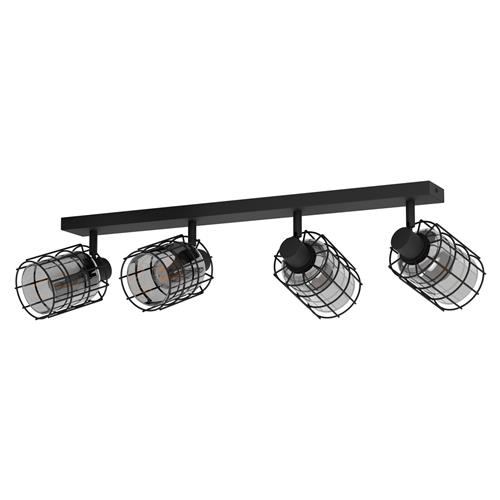 Consaca Black Steel & Black Transparent Adjustable Spotlight 99713