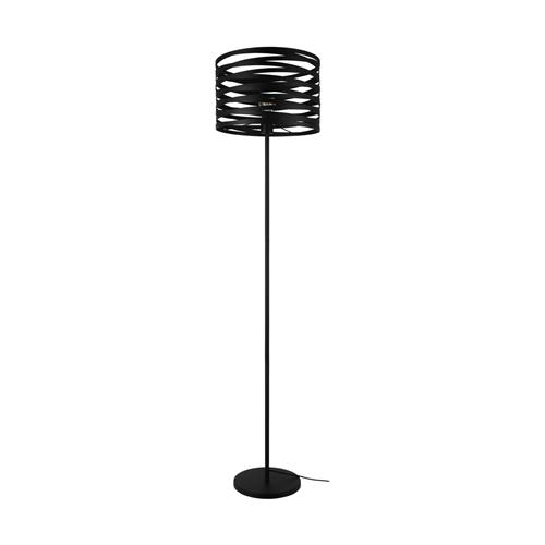Cremella Black Steel Swirl Floor Lamp 99507