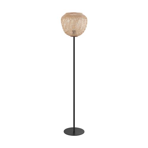 Dembleby Natural & Black Floor Lamp 43264