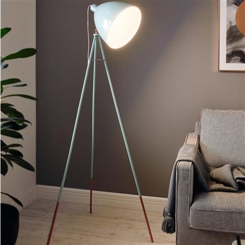 Dundee Mint And Copper Vintage Floor Lamp 49342