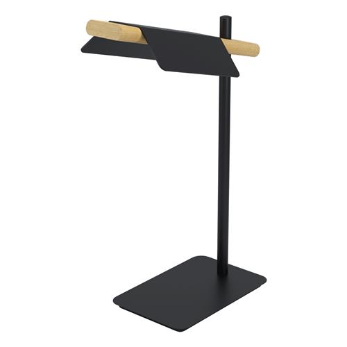 Ermua LED Black & Wood Table Lamp 98837