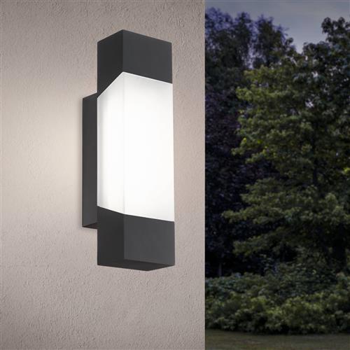 Gorzano IP44 Anthracite LED Outdoor Wall Light 97222
