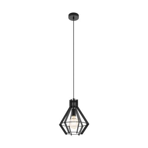 Ipswich Black Wood Cut Out Ceiling Pendant Fitting 49159 The