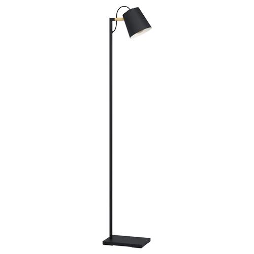 Lacey Black Steel Floor Lamp 43614