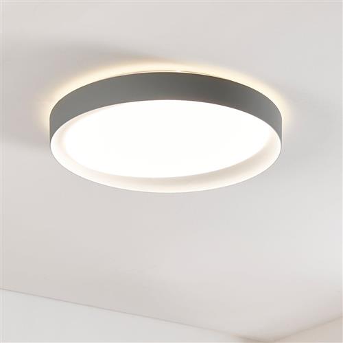 Laurito LED Dark Grey And White Flush Ceiling Fitting 99782