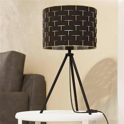 Marasales Black And Brass Woven Table Lamp 99526