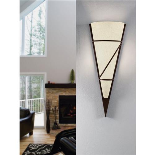 Pascal 1 Antique Brown Wall Light 87793
