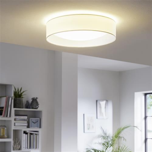 Pasteri White Finish LED Flush Ceiling Light 31588