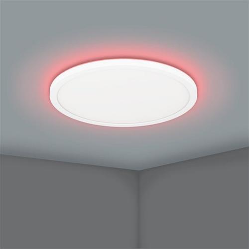 Rovito-Z Small White Round LED Flush Light 900086
