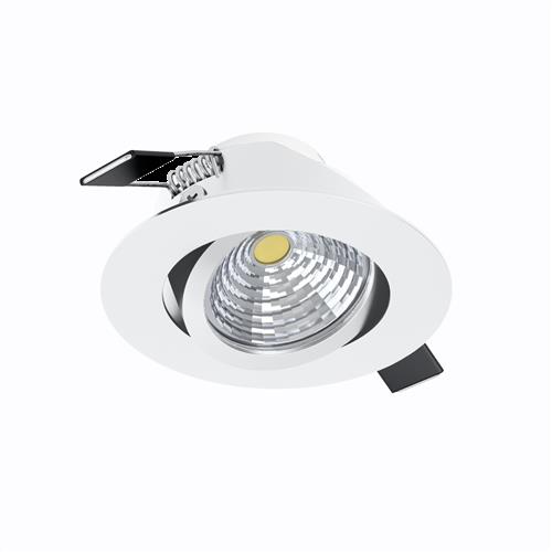 Saliceto LED Recessed White Warm White Round Spot Light 98301