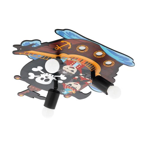 San Carlo Childrens Pirate Themed Triple Ceiling Light 97408